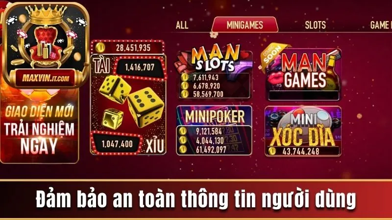 Chính sách bảo mật Maxvin đảm bảo an toàn thông tin người dùng